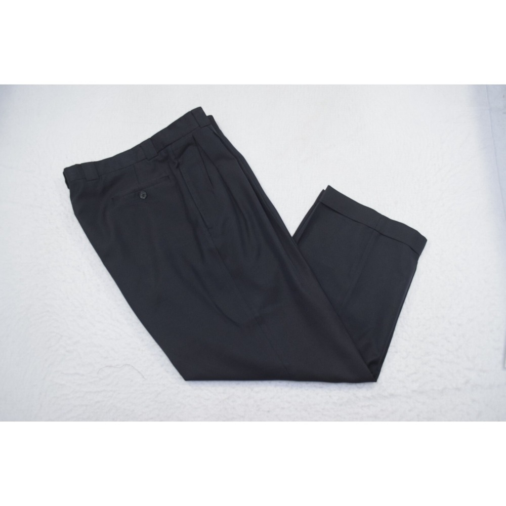 Ballin Relax Dress Pants Midnight Blue Pleated Mens Size 35* x 28‎